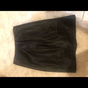 Vintage Black Leather skirt